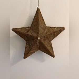 Hanging star decor. 14 inches tip to tip.
